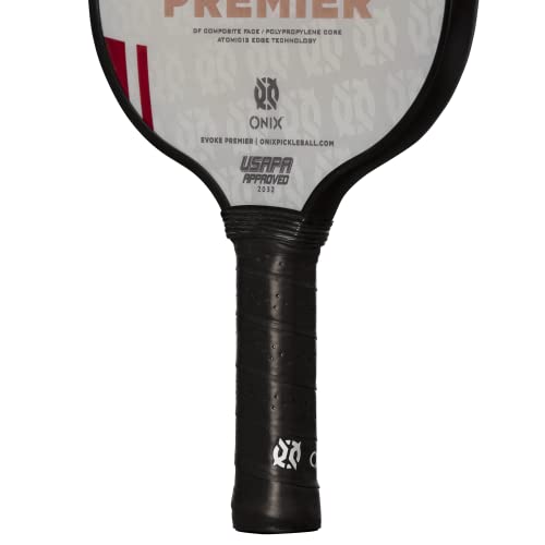 31wcbftlpdl.jpg Onix Evoke Premier Pickleball Paddle - Red, Lightweight for Beginners and Advanced Players, Welcome to Any Pickleball Co