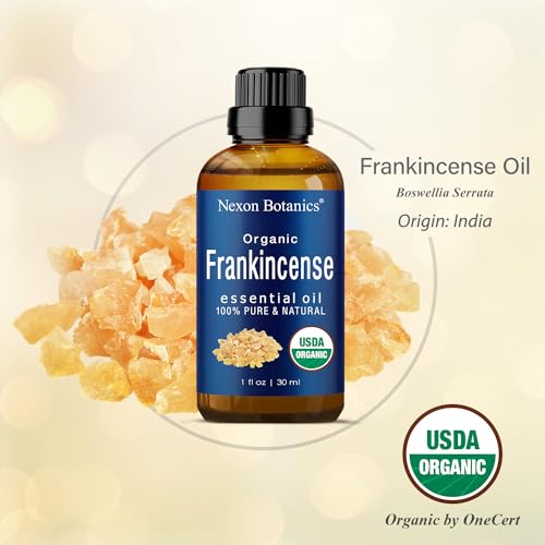 412yqta npl.jpg Nexon Botanics Organic Frankincense Essential Oil - Rejuvenating Skin & Hair Care, 30 ml | Nexon Botanics Organic Fr