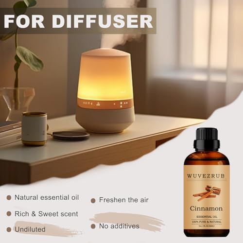 418wtpy3fwl.jpg Organic Cinnamon Essential Oil, 30ML Pure for Aromatherapy Diffuser