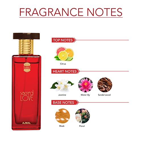 418zcjaqs3l.jpg Ajmal Sacred Love Eau De Parfum for Women -ONESIZE- ALL SEASONS -Long Lasting Fragrance