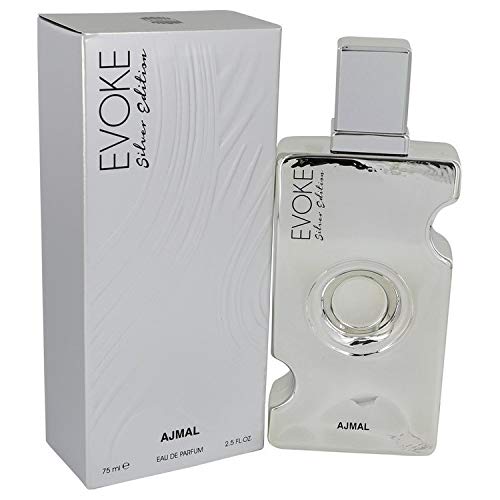 41cscwcvpl.jpg Ajmal Evoke Silver Edition for Women EDP 75 ML | Fresh & Citrusy Opening Through Oranges, Floral Heart w/Rose | Glamorou