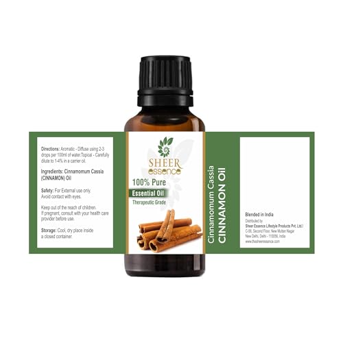 41hv1bzbgl.jpg 100% Pure Cinnamon Essential Oil 118 ML Therapeutic Grade