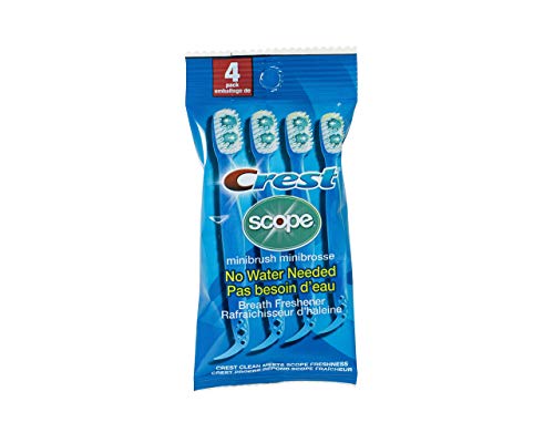 41koj6cpzil.jpg Crest Scope Mini Brushes - Disposable Toothbrushes with Toothpaste and Pick for Travel and Work (4 count, 6 pack (24 bru