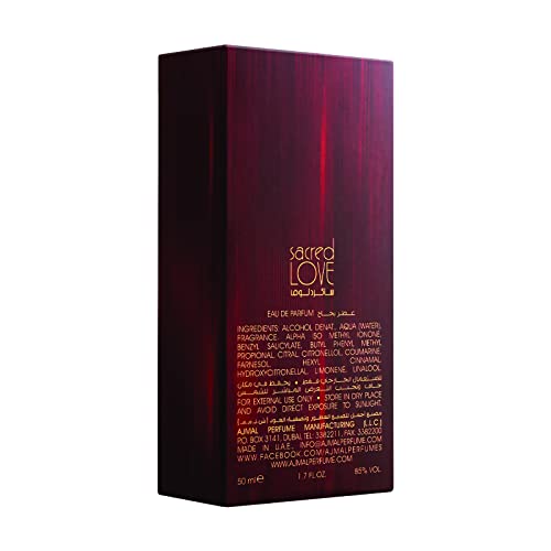 41kipykqppl.jpg Ajmal Sacred Love Eau De Parfum for Women -ONESIZE- ALL SEASONS -Long Lasting Fragrance