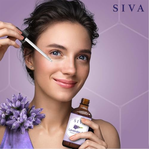 41n0aiwmeml.jpg Siva Lavender Essential Oil 4 Fl Oz – Pure, Natural, Therapeutic Grade, Perfect for Skin, Hair, Diffuser, Aromatherapy &