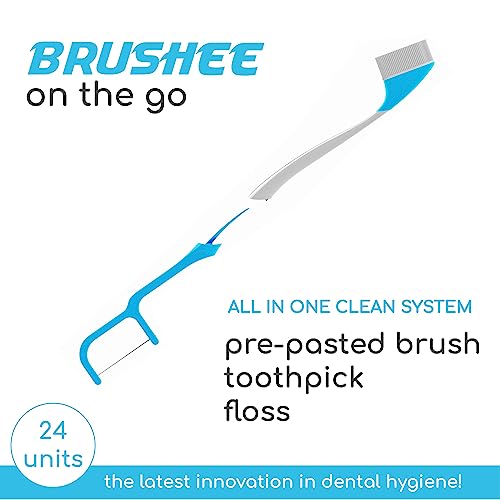 41uya2dqf7l.jpg The Evolution of Oral Care Prepasted Travel Toothbrush 4-in-1 Tool (Paste + Brush + Floss + Pick) Individually Wrapped D