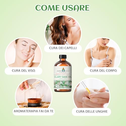 41b6751yml.jpg EVOKE OCCU Clary Sage & Eucalyptus Essential Oil - 4 Fl Oz