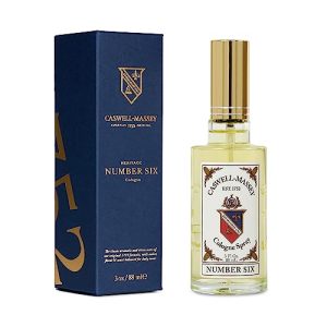 Caswell-Massey Number Six Gold Cap Cologne for Men: Sophisticated Top Notes with Bergamot, Rosemary & White Narcissus |