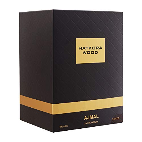 41dzbh8w9zl.jpg Ajmal Hatkora Wood EDP |4 oz for Men & Women | Dubai Fragrance | Best Sellers| Versatile Scent Profile