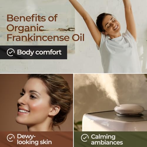 41enmbbyiyl.jpg Gya Labs Organic Frankincense Essential Oil for Skin - 100% Pure Natural Organic Frankincense Oil for Calming & Relax