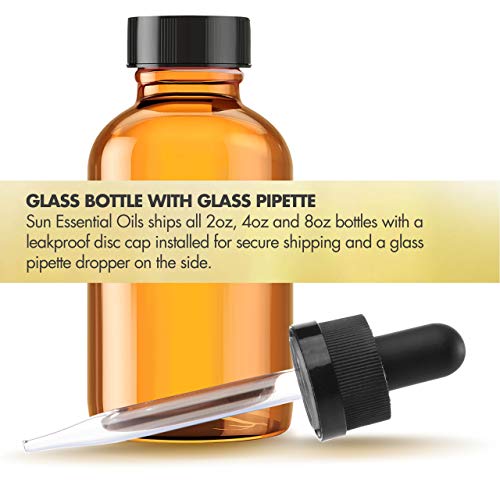 41nsuyiofl.jpg Sun Essential Oils Vanilla Essential Oil 4 oz with Dropper for Aromatherapy Massage & Skin & Hair, Room Freshener & Cand
