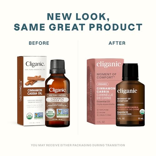 512vhiyxtql.jpg Cliganic Organic Cinnamon Cassia Essential Oil, 100% Pure & Undiluted | Aromatherapy | Non-GMO Verified
