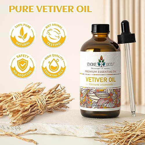 514gqpvk4bl.jpg EVOKE OCCU Vetiver & Pine Needle Essential Oil, 4 Fl Oz