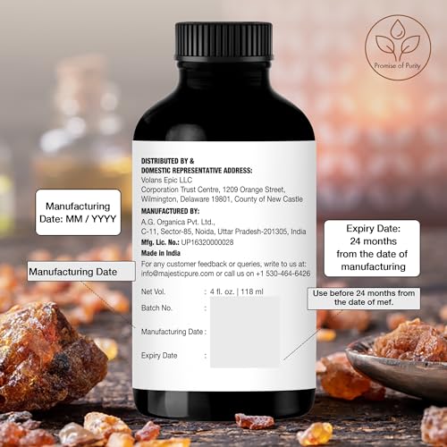 515d0jawvql.jpg 100% Pure and Natural Frankincense Essential Oil from Majestic Pure with Glass Dropper for Diffusers, Skin Care, and