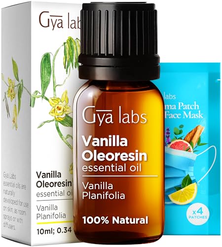 5186bsi1ul.jpg Gya Labs Vanilla Essential Oil for Skin - Long Lasting Perfume -Diffuser, Body & Candle Making Scent - 0.34 Fl Oz - Vani