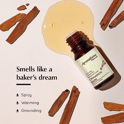 51eaw hdwgl.jpg Aromafume Cinnamon Bark Essential Oil - 100% Natural, Therapeutic Grade - 10ml Aromatherapy Gift for Her