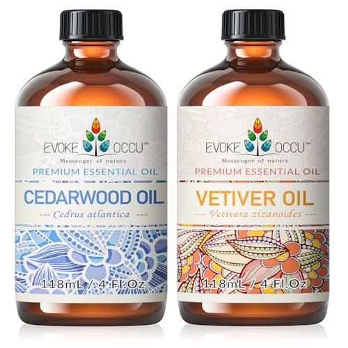 51et rsqqvl.jpg EVOKE OCCU Cedarwood & Vetiver Essential Oil - 4 Fl Oz