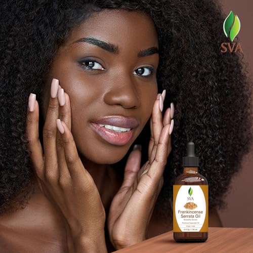 51g6cs3a0l 1.jpg SVA Frankincense Essential Oil – 4 Fl Oz – 100% Natural Boswellia Serrata Oil for Diffuser, Hair Care, and Face Skin Car