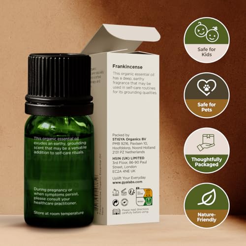 51ivjyn7hjl.jpg Gya Labs Organic Frankincense Essential Oil for Skin - 100% Pure Natural Organic Frankincense Oil for Calming & Relax