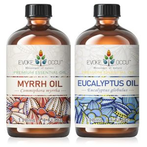 EVOKE OCCU Myrrh & Eucalyptus Essential Oil, 4 Fl Oz