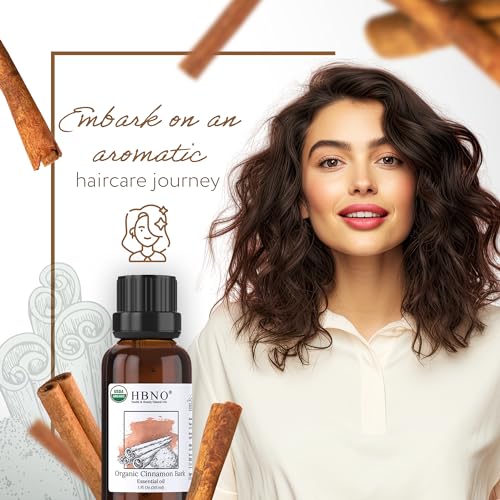51oj2b15bl.jpg HBNO Organic Cinnamon Bark Essential Oil - 1 oz - For Diffusers, Cleaning & More