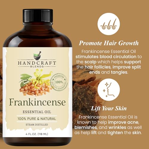 51oq9khb65l.jpg Handcraft Blends Frankincense Essential Oil - Huge 4 Fl Oz - 100% Pure and Natural - Premium Grade Essential Oil for Nat