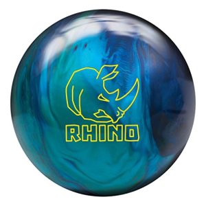 Brunswick Rhino 12lbs Bowling Ball Cobalt/Aqua/Teal for Serious Bowlers in Lanes