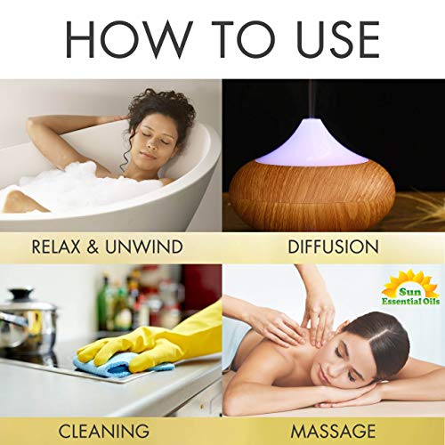 51simsc8wpl.jpg Sun Essential Oils Vanilla Essential Oil 4 oz with Dropper for Aromatherapy Massage & Skin & Hair, Room Freshener & Cand
