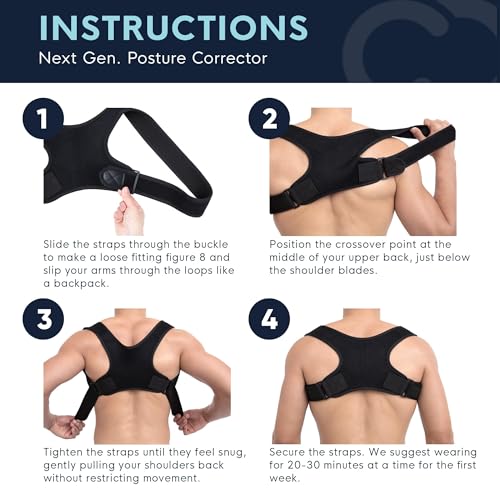 51w4evp5kl.jpg Adjustable Copper Infused Orthopedic Brace for Men & Women Posture Correction | Copper Compression Posture Corrector