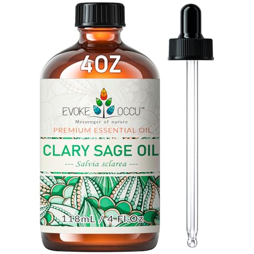 51a5ppvqunl.jpg EVOKE OCCU Clary Sage & Eucalyptus Essential Oil - 4 Fl Oz