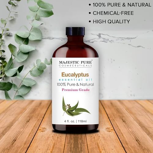 51ainadubfl.jpg Majestic Pure Eucalyptus Essential Oil | Premium for Hair, Home, Skin & Aromatherapy | 4 Fl Oz