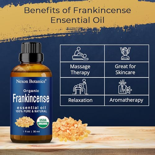 51fsiqgxwsl.jpg Nexon Botanics Organic Frankincense Essential Oil - Rejuvenating Skin & Hair Care, 30 ml | Nexon Botanics Organic Fr