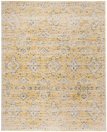 51i9xvka7nl.jpg SAFAVIEH Evoke Collection Gold / Ivory Boho Oriental Non-Shedding Living Room Area Rug SAFAVIEH Evoke Collection Gold