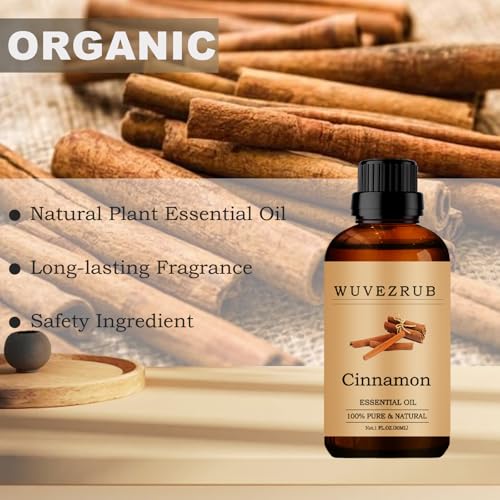 51l6zowllwl.jpg Organic Cinnamon Essential Oil, 30ML Pure for Aromatherapy Diffuser