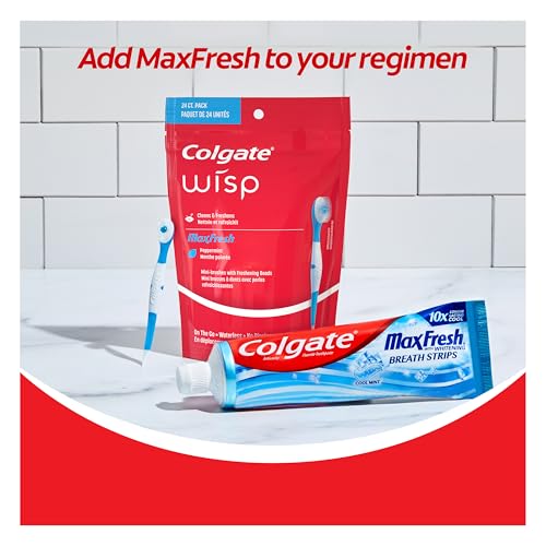 51mykyjnixl.jpg Colgate Max Fresh Wisp Disposable Mini Travel Toothbrushes, Peppermint Flavor, Ideal for Travel, Effective Travel Oral C