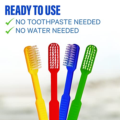 51plwopz1ql.jpg 36 Prepasted Disposable Toothbrushes for Travel | Individually Wrapped Soft Bristle | No Water Needed, Paste Made in USA