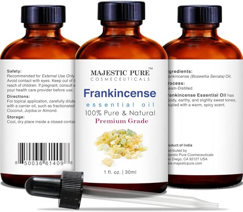 51quptgqe0l.jpg Majestic Pure Frankincense Essential Oil for Hair Care and Aromatherapy | Premium Grade 100% Pure Frankincense Oil f