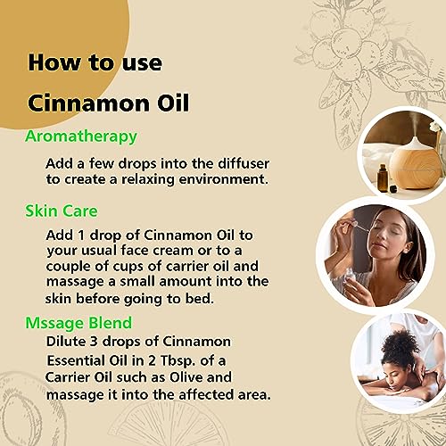 51rwdbnqnzl.jpg 100% Pure Cinnamon Oil for Diffuser and Massage - 30ml