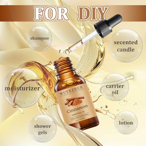 51saw19qh7l.jpg Pure Cinnamon Essential Oil 60ML for Aromatherapy Diffuser - 2 Fl Oz