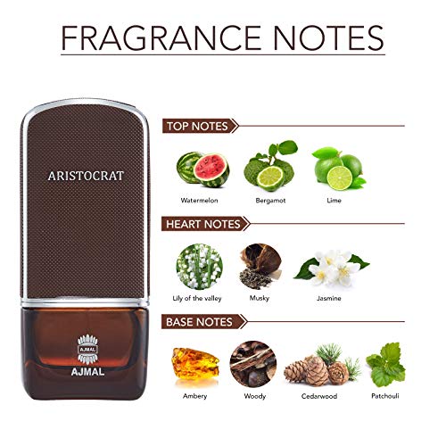 51xlnkuzpll.jpg Ajmal Aristocrat for Men | Fragrance | DubaiMade | Men's Perfume | |5 Oz | Best Selling Fragrance