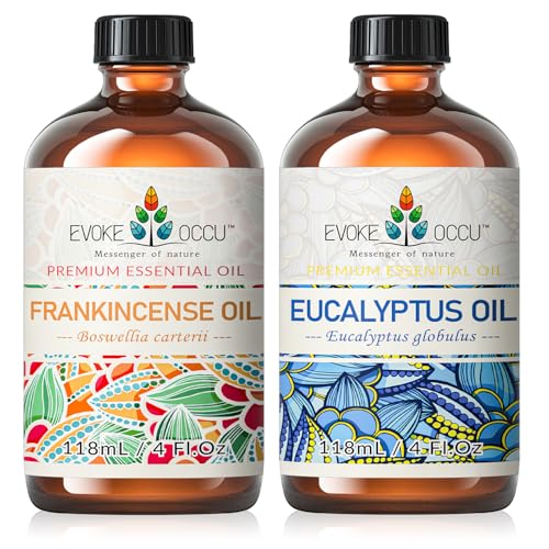 51z3avemo2l 1.jpg EVOKE OCCU Frankincense & Eucalyptus Essential Oil - 4 Fl Oz
