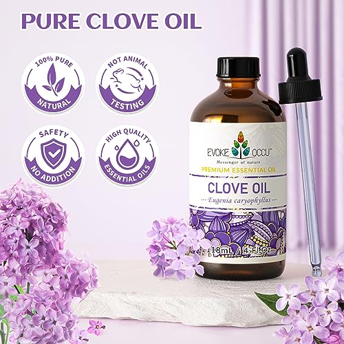 51z5jbaxg3l 5.jpg EVOKE OCCU Clove & Eucalyptus Essential Oil - 4 Fl Oz
