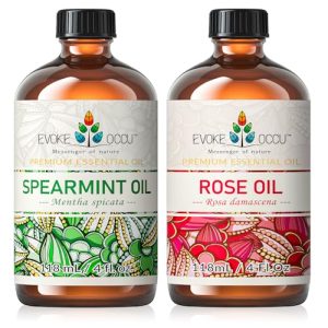 EVOKE OCCU Spearmint & Rose Essential Oil, 4 Fl Oz