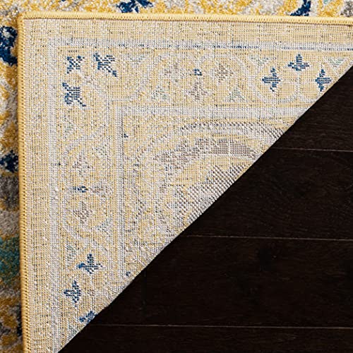 61rvzveztls.jpg SAFAVIEH Evoke Collection Gold / Ivory Boho Non-Shedding Area Rug for Living Room and Bedroom | SAFAVIEH Evoke Colle