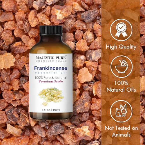 61wbsjindgl.jpg 100% Pure and Natural Frankincense Essential Oil from Majestic Pure with Glass Dropper for Diffusers, Skin Care, and