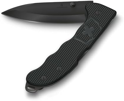 Victorinox Evoke Swiss Army Knife: Foldable Blade, Thumb Stud & Lockback Mechanism for Outdoor Enthusiasts