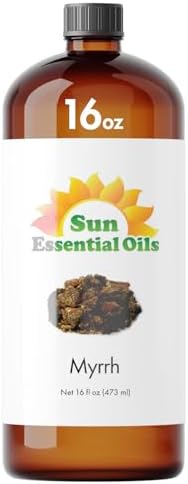 Sun Essential Oils - 4 oz Frankincense Essential Oil with Dropper for Diffuser and Aromatherapy Massage Sun Essential