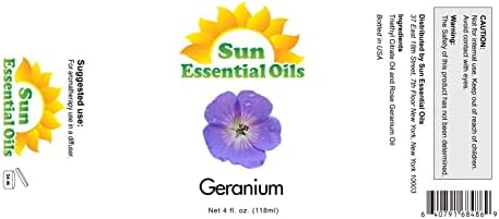 Sun Essential Oils - 4 oz Frankincense Essential Oil with Dropper for Diffuser and Aromatherapy Massage Sun Essential