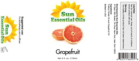 Sun Essential Oils - 4 oz Frankincense Essential Oil with Dropper for Diffuser and Aromatherapy Massage Sun Essential