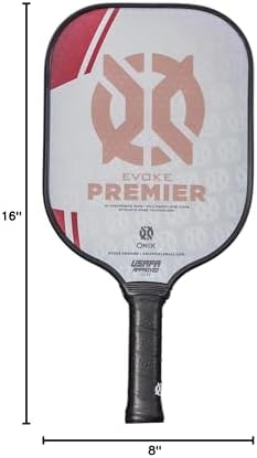 Onix Evoke Premier Professional Tournament Pickleball Paddle - Composite Face for Peak Performance | Onix Evoke Premier